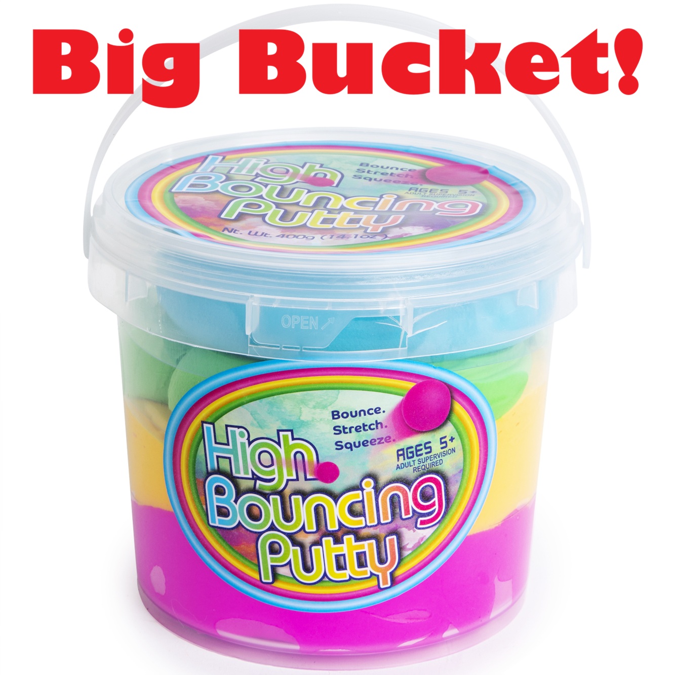 Big Bucket Rainbow Putty